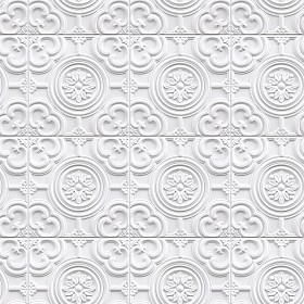 Textures   -   ARCHITECTURE   -   DECORATIVE PANELS   -   3D Wall panels   -  White panels - White interior ceiling tiles panel texture seamless 02992