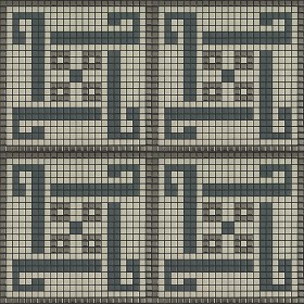 Textures   -   ARCHITECTURE   -   TILES INTERIOR   -   Mosaico   -   Classic format   -  Patterned - Mosaico patterned tiles texture seamless 15095