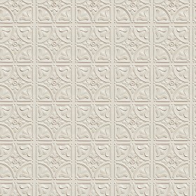 Textures   -   ARCHITECTURE   -   DECORATIVE PANELS   -   3D Wall panels   -  White panels - White interior ceiling tiles panel texture seamless 02994