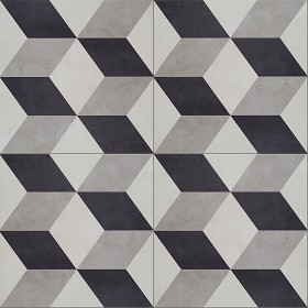 Textures   -   ARCHITECTURE   -   TILES INTERIOR   -   Cement - Encaustic   -  Cement - Illusion cement concrete tile texture seamless 13385