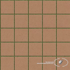 Textures   -   ARCHITECTURE   -   PAVING OUTDOOR   -  Parks Paving - Terracotta park paving texture seamless 18825