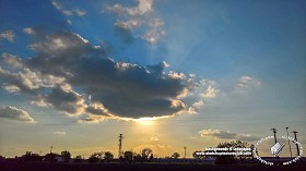 Textures   -   BACKGROUNDS &amp; LANDSCAPES   -  SUNRISES &amp; SUNSETS - Autumn sunset with countryside background 21014