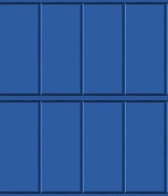 Textures   -   MATERIALS   -   METALS   -  Facades claddings - Blue metal facade cladding texture seamless 10171