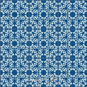 Textures   -   ARCHITECTURE   -   TILES INTERIOR   -   Ornate tiles   -  Mixed patterns - Ceramic ornate tile texture seamless 20322