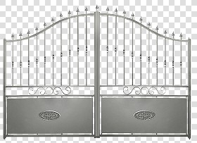 Textures   -   ARCHITECTURE   -   BUILDINGS   -  Gates - Cut out silver entrance gate texture 18638