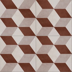 Textures   -   ARCHITECTURE   -   TILES INTERIOR   -   Cement - Encaustic   -  Cement - Illusion cement concrete tile texture seamless 13387