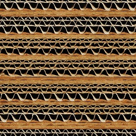 Textures   -   MATERIALS   -  CARDBOARD - Corrugated stacked cardboard texture seamless 09549
