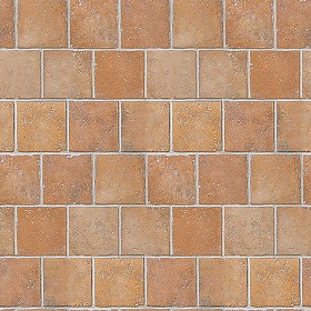 Textures   -   ARCHITECTURE   -   PAVING OUTDOOR   -   Terracotta   -  Blocks regular - Cotto paving outdoor regular blocks texture seamless 06711