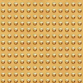 Textures   -   MATERIALS   -   METALS   -  Plates - Dotted gold metal plate texture seamless 10646