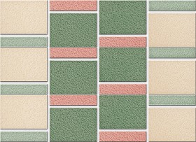 Textures   -   ARCHITECTURE   -   TILES INTERIOR   -   Mosaico   -  Mixed format - Mosaico mixed size tiles texture seamless 15608