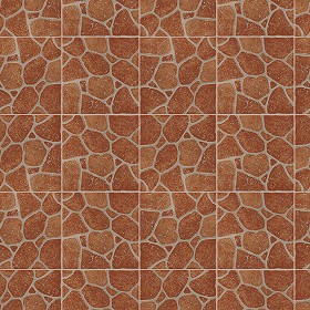 Textures   -   ARCHITECTURE   -   PAVING OUTDOOR   -   Terracotta   -  Blocks mixed - Paving cotto mixed size texture seamless 16108