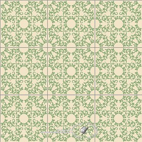 Textures   -   ARCHITECTURE   -   TILES INTERIOR   -   Ornate tiles   -  Mixed patterns - Ceramic ornate tile texture seamless 20325