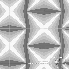 Textures   -   ARCHITECTURE   -   TILES INTERIOR   -   Ornate tiles   -  Geometric patterns - Geometric patterns tile texture seamless 18934