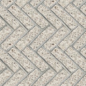 Textures   -   ARCHITECTURE   -   PAVING OUTDOOR   -  Marble - Granite paving herringbone outdoor texture seamless 17846