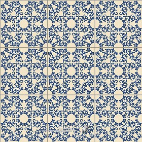 Textures   -   ARCHITECTURE   -   TILES INTERIOR   -   Ornate tiles   -  Mixed patterns - Ceramic ornate tile texture seamless 20326