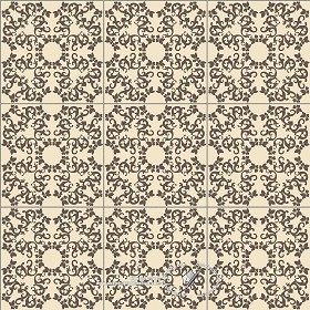 Textures   -   ARCHITECTURE   -   TILES INTERIOR   -   Ornate tiles   -  Mixed patterns - Ceramic ornate tile texture seamless 20328