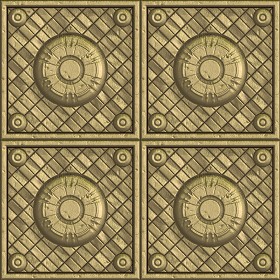 Textures   -   MATERIALS   -   METALS   -  Panels - Brass metal panel texture seamless 10471