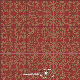 Textures   -   ARCHITECTURE   -   TILES INTERIOR   -   Ornate tiles   -  Mixed patterns - Ceramic ornate tile texture seamless 20330