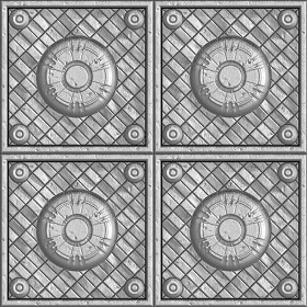 Textures   -   MATERIALS   -   METALS   -  Panels - Silver metal panel texture seamless 10472