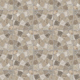 Textures   -   ARCHITECTURE   -   PAVING OUTDOOR   -   Pavers stone   -  Cobblestone - Quartzite cobblestone paving texture seamless 06488