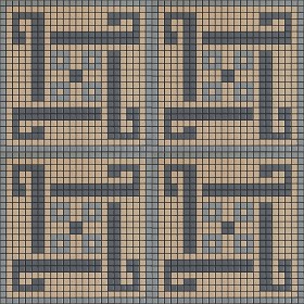 Textures   -   ARCHITECTURE   -   TILES INTERIOR   -   Mosaico   -   Classic format   -  Patterned - Mosaico patterned tiles texture seamless 15108