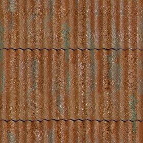 Textures   -   MATERIALS   -   METALS   -  Corrugated - Dirty rusted corrugated metal texture seamless 10001