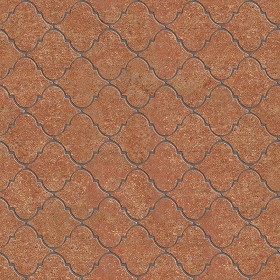 Textures   -   ARCHITECTURE   -   TILES INTERIOR   -  Terracotta tiles - Terracotta tile texture seamless 16094