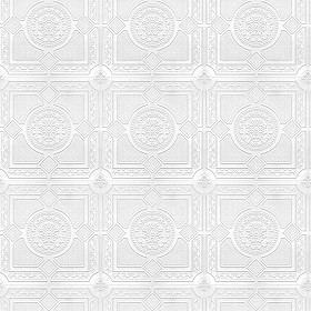 Textures   -   ARCHITECTURE   -   DECORATIVE PANELS   -   3D Wall panels   -  White panels - White interior ceiling tiles panel texture seamless 03010