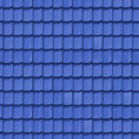 Textures   -   ARCHITECTURE   -   ROOFINGS   -  Clay roofs - Blue clay roofing texture seamless 03427