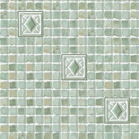 Textures   -   ARCHITECTURE   -   TILES INTERIOR   -   Mosaico   -  Mixed format - Hand painted mosaic tile texture seamless 15621