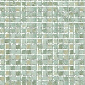 Textures   -   ARCHITECTURE   -   TILES INTERIOR   -   Mosaico   -  Mixed format - Hand painted mosaic tile texture seamless 15622