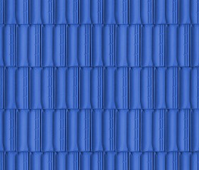 Textures   -   ARCHITECTURE   -   ROOFINGS   -  Clay roofs - Blue clay roofing Marseille texture seamless 03431