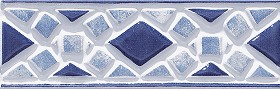 Textures   -   ARCHITECTURE   -   TILES INTERIOR   -   Mosaico   -  Mixed format - Border hand painted mosaic tile texture seamless 15625