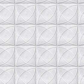 Textures   -   ARCHITECTURE   -   DECORATIVE PANELS   -   3D Wall panels   -  White panels - White interior ceiling tiles panel texture seamless 03016
