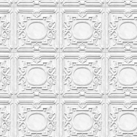 Textures   -   ARCHITECTURE   -   DECORATIVE PANELS   -   3D Wall panels   -  White panels - White interior ceiling tiles panel texture seamless 03017