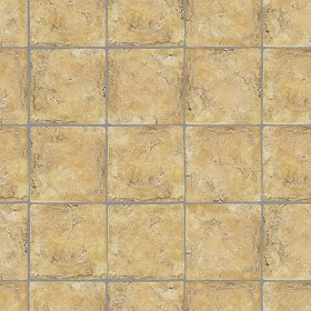 Textures   -   ARCHITECTURE   -   TILES INTERIOR   -  Terracotta tiles - Yellow rustic terracotta tile texture seamless 16115