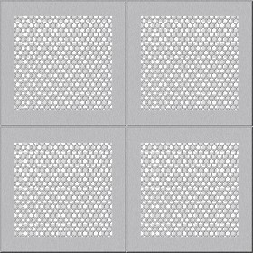 Textures   -   MATERIALS   -   METALS   -  Perforated - Aluminim ceiling perforated metal texture seamless 10567