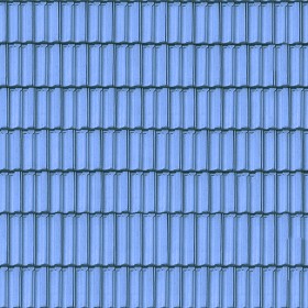 Textures   -   ARCHITECTURE   -   ROOFINGS   -  Clay roofs - Blue clay roofing Cote de Nuits texture seamless 03434