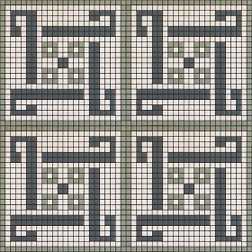 Textures   -   ARCHITECTURE   -   TILES INTERIOR   -   Mosaico   -   Classic format   -  Patterned - Mosaico patterned tiles texture seamless 15121