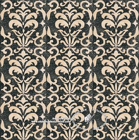 Textures   -   ARCHITECTURE   -   TILES INTERIOR   -   Ornate tiles   -  Mixed patterns - Relief ornate ceramic tile texture seamless 20346
