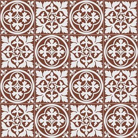 Textures   -   ARCHITECTURE   -   TILES INTERIOR   -   Cement - Encaustic   -  Victorian - Victorian cement floor tile texture seamless 13750