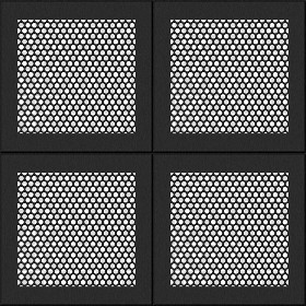 Textures   -   MATERIALS   -   METALS   -  Perforated - Black ceiling perforated metal texture seamless 10570