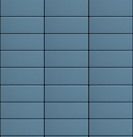 Textures   -   MATERIALS   -   METALS   -  Facades claddings - Blue metal facade cladding texture seamless 10197