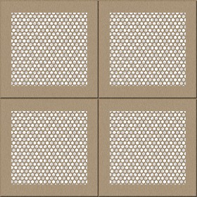 Textures   -   MATERIALS   -   METALS   -  Perforated - Cream ceiling perforated metal texture seamless 10571