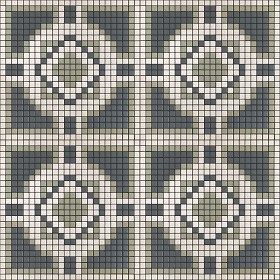 Textures   -   ARCHITECTURE   -   TILES INTERIOR   -   Mosaico   -   Classic format   -  Patterned - Mosaico patterned tiles texture seamless 15128