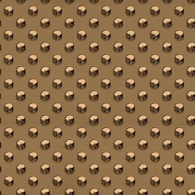 Textures   -   MATERIALS   -   METALS   -  Plates - Dotted bronze metal plate texture seamless 10676