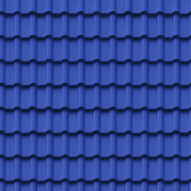 Textures   -   ARCHITECTURE   -   ROOFINGS   -  Clay roofs - Blue clay roofing texture seamless 03444