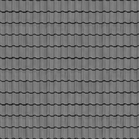 Textures   -   ARCHITECTURE   -   ROOFINGS   -  Clay roofs - Grey spanish clay roofing texture seamless 03452