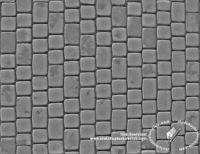 Textures   -   ARCHITECTURE   -   ROADS   -   Paving streets   -  Cobblestone - Street paving cobblestone texture seamless 18096