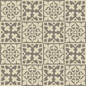 Textures   -   ARCHITECTURE   -   TILES INTERIOR   -   Cement - Encaustic   -  Victorian - Victorian cement floor tile texture seamless 13768